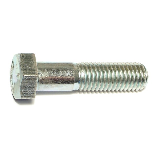 Midwest Fastener Grade 5, 5/8"-11 Hex Head Cap Screw, Zinc Plated Steel, 2-1/2 in L, 4 PK 70343 - main